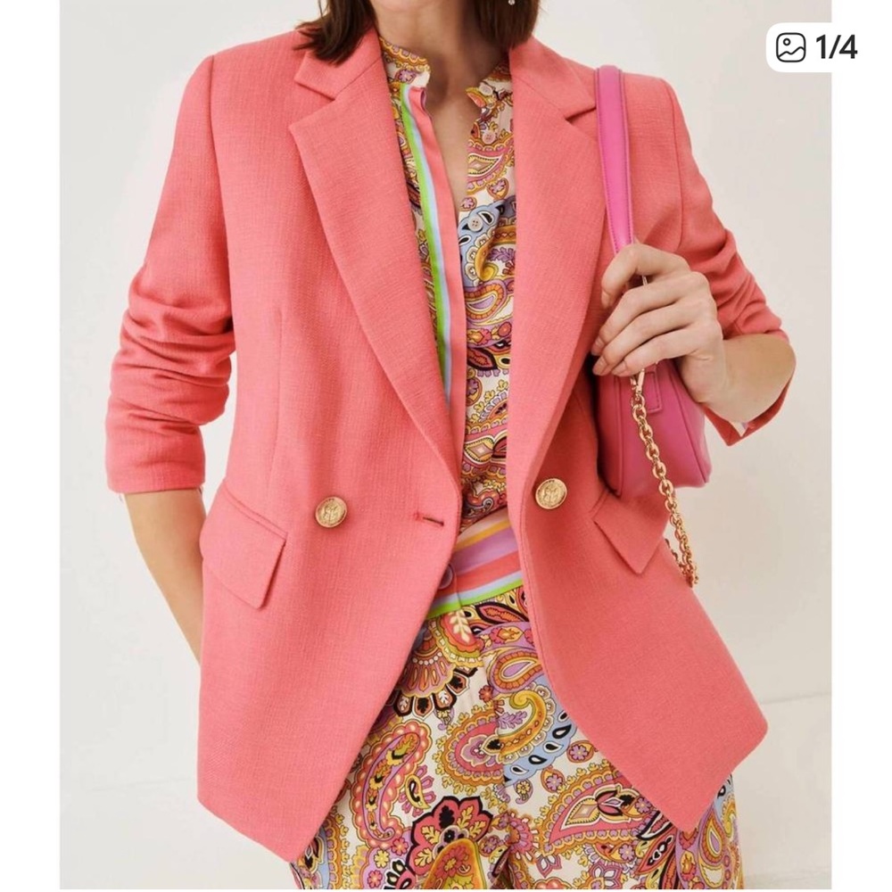 MARELLA Attila Blazer‎ Jacket in Deep Rose Size 8
Luxury